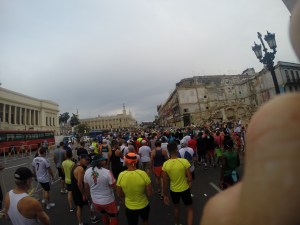 Start line at the Cuba Marathon